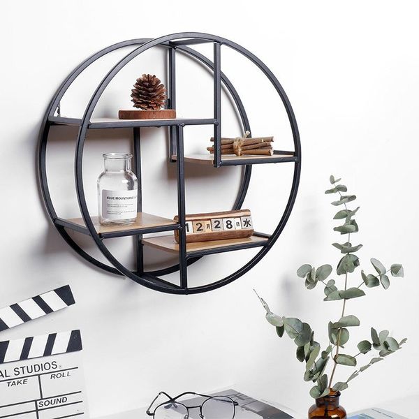 hooks & rails industrial style wood iron craft round wall shelf display rack storage hanging cabinet antique flower pot holder decror
hooks & rails industrial style wood iron craft round wall shelf display rack storage hanging cabinet antique flower pot holder decror