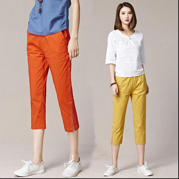 solid color capri pants for woman 2021 summer casual harem pants womens clothing plus size elastic waist thin trousers, Black;white
solid color capri pants for woman 2021 summer casual harem pants womens clothing plus size elastic waist thin trousers, Black;white