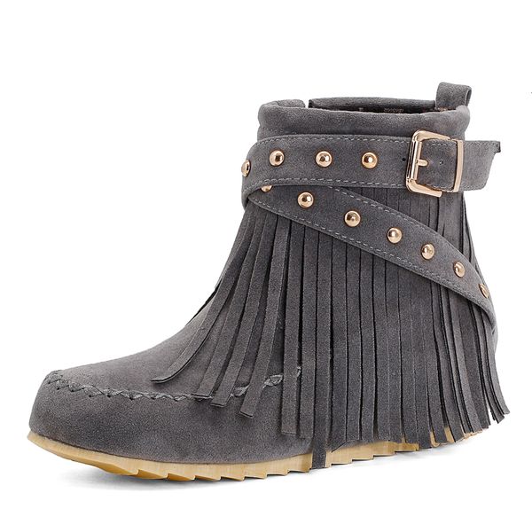 fout rivet suede red wine ankle buckled cross-belt multicolored zipper tpr flat women's boots with tassels z4k5, Black
fout rivet suede red wine ankle buckled cross-belt multicolored zipper tpr flat women's boots with tassels z4k5, Black