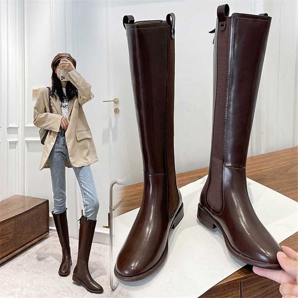 autumn women's knee-length fashion boots microfiber long tube plus velvet warm winter 211217, Black
autumn women's knee-length fashion boots microfiber long tube plus velvet warm winter 211217, Black