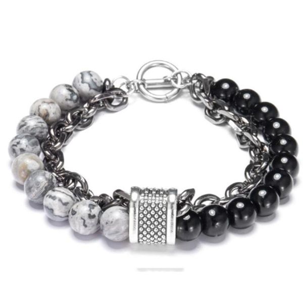 link, chain selling men's punk gothic bracelet beaded fashion creative spherical wholesale, Black
link, chain selling men's punk gothic bracelet beaded fashion creative spherical wholesale, Black