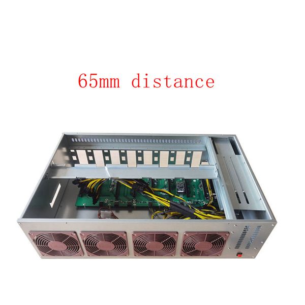 65mm pcie distance 8gpu mining rig include miner case, ram ddr3 4g, ssd 128g , cpu motherboard, 2500w psu power supply fans
65mm pcie distance 8gpu mining rig include miner case, ram ddr3 4g, ssd 128g , cpu motherboard, 2500w psu power supply fans