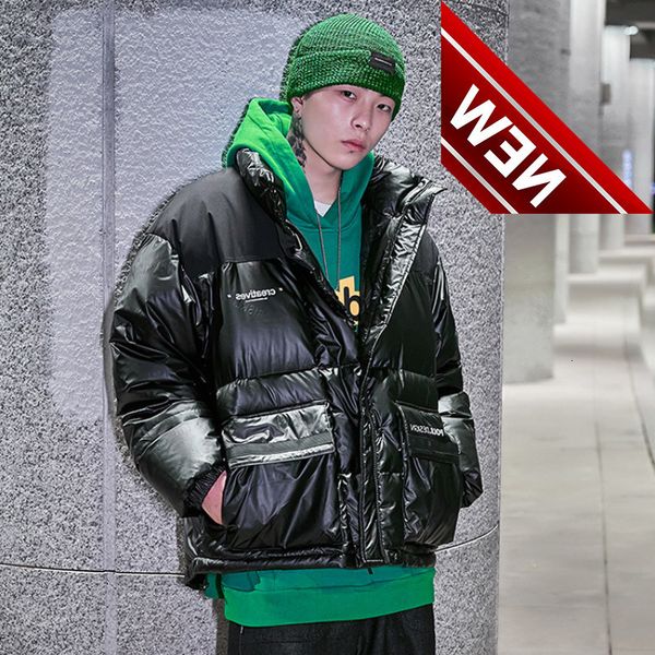 winter men pu leather down jacket 2021 japanese fashion patchwork puffer windproof thick white duck coats techwear, Black
winter men pu leather down jacket 2021 japanese fashion patchwork puffer windproof thick white duck coats techwear, Black