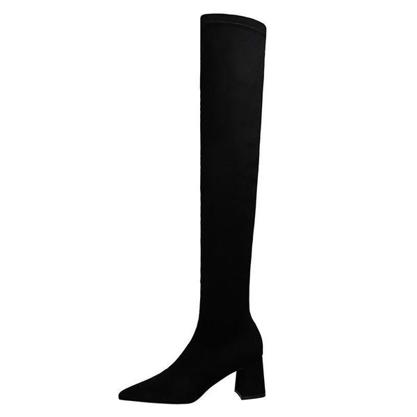 boots ladies winter warm boots, black heels at the toes, over knee ds-1988-6zh100811 
boots ladies winter warm boots, black heels at the toes, over knee ds-1988-6zh100811