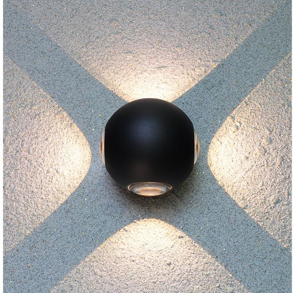 wall lamps waterproof 12w indoor outdoor led lamp ac 110v 220v modern aluminum surface mounted rotundity garden porch light