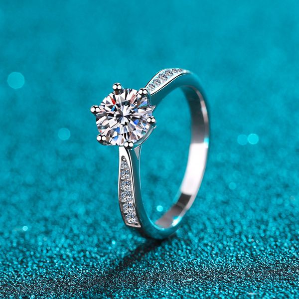 design jewelry s925 sterling silver ring women's direct broadcast morsonite korean version six claw micro set ring
design jewelry s925 sterling silver ring women's direct broadcast morsonite korean version six claw micro set ring
