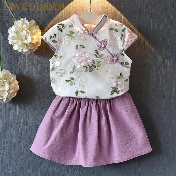 clothing sets love dd&mm girls 2021 summer children's retro national style embroidery cheongsam shirt + skirt suit, White
clothing sets love dd&mm girls 2021 summer children's retro national style embroidery cheongsam shirt + skirt suit, White