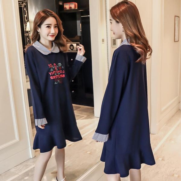 maternity dresses 9885# clothes spring autumn cotton long sleeve loose letter printing dress for pregnant women mom, White
maternity dresses 9885# clothes spring autumn cotton long sleeve loose letter printing dress for pregnant women mom, White