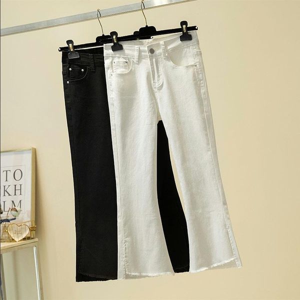 women's pants & capris large 2021 fat sister trendy autumn high waist elastic leisure horn slim fit, Black;white
women's pants & capris large 2021 fat sister trendy autumn high waist elastic leisure horn slim fit, Black;white