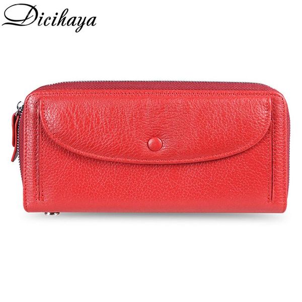 wallets dicihaya genuine leather women wallet female long clutch lady wristlet rfid money bag zipper coin purse, Red;black
wallets dicihaya genuine leather women wallet female long clutch lady wristlet rfid money bag zipper coin purse, Red;black