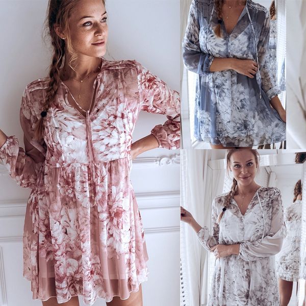 2021 new print long sleeve chiffon women's summer casual short beach sun v neck a-line es i0f5, Black;gray
2021 new print long sleeve chiffon women's summer casual short beach sun v neck a-line es i0f5, Black;gray