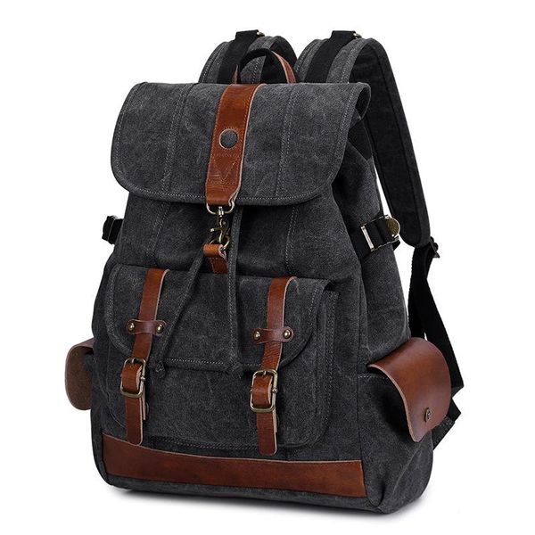 backpack style men's casual fashion high-quality canvas backpacks student large-capacity lapbags
backpack style men's casual fashion high-quality canvas backpacks student large-capacity lapbags