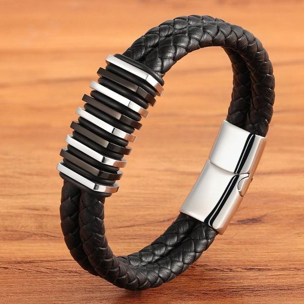 charm bracelets xqni double-layer stainless steel leather bracelet luxury accessories combination hand woven diy size, Golden;silver
charm bracelets xqni double-layer stainless steel leather bracelet luxury accessories combination hand woven diy size, Golden;silver