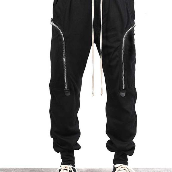fashion outlet 21ss owens grey dark ro new side pocket three dimensional tooling zipper slim shell pants men's rick style gl8s, White;black 
fashion outlet 21ss owens grey dark ro new side pocket three dimensional tooling zipper slim shell pants men's rick style gl8s, White;black