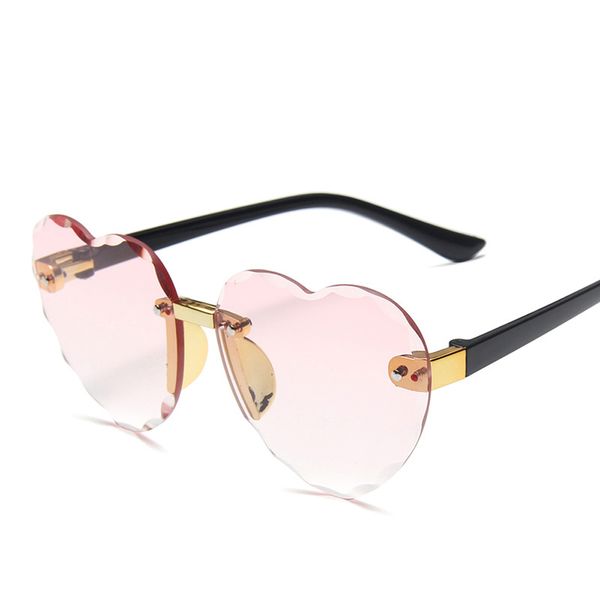 child cute heart rimless frame sunglasses children kids gray pink red lens fashion boys girls uv400 protection eyewear
child cute heart rimless frame sunglasses children kids gray pink red lens fashion boys girls uv400 protection eyewear