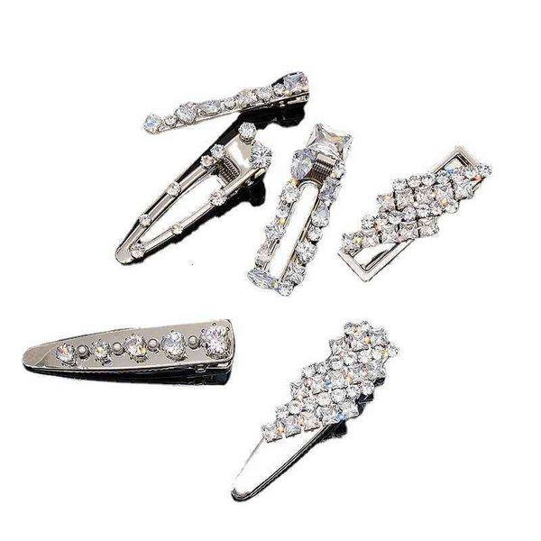 2021 geometric temperament advanced hairpin metal zircon duckbill clip cool wind hair accessories edge female, Silver
2021 geometric temperament advanced hairpin metal zircon duckbill clip cool wind hair accessories edge female, Silver