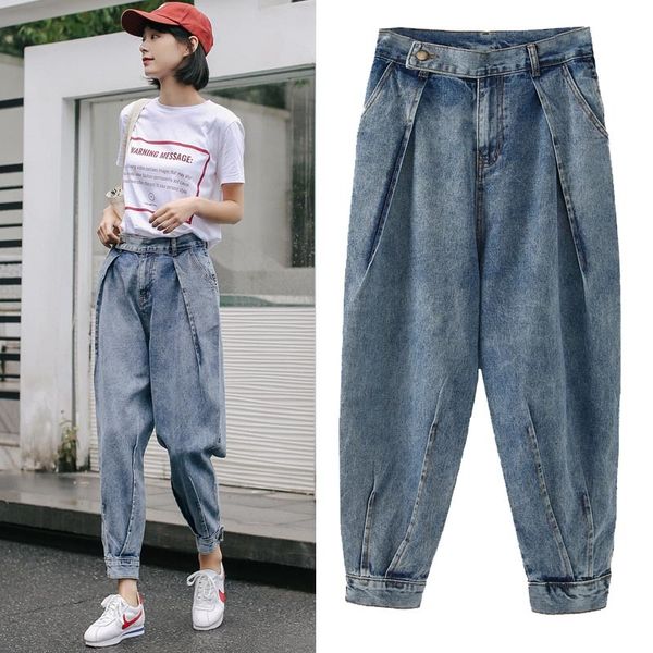 women's brem were thin, new wild retro fashion to make the old waistline harem pants plied tb190225 jpdw, Blue
women's brem were thin, new wild retro fashion to make the old waistline harem pants plied tb190225 jpdw, Blue