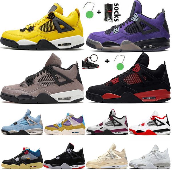 2021 desert moss mens womens basketball shoes with socks jumpman 4 4s taupe haze trainers university blue white oreo sail sneakers size 36-4, White;red
2021 desert moss mens womens basketball shoes with socks jumpman 4 4s taupe haze trainers university blue white oreo sail sneakers size 36-4, White;red