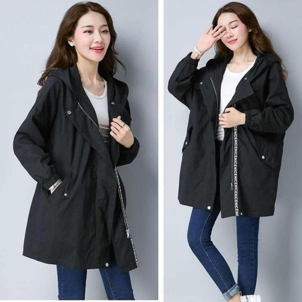 women's trench coats casual sports style fashion windbreaker cloak woven outdoor jacket female wild plus size 5xl woman clothes, Tan;black
women's trench coats casual sports style fashion windbreaker cloak woven outdoor jacket female wild plus size 5xl woman clothes, Tan;black