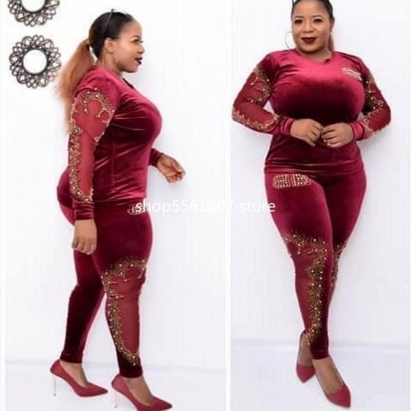 ethnic clothing 2 piece sets 2021 fashion bazin print dashiki women blouse elastic pattern suits and pants for lady, Red
ethnic clothing 2 piece sets 2021 fashion bazin print dashiki women blouse elastic pattern suits and pants for lady, Red