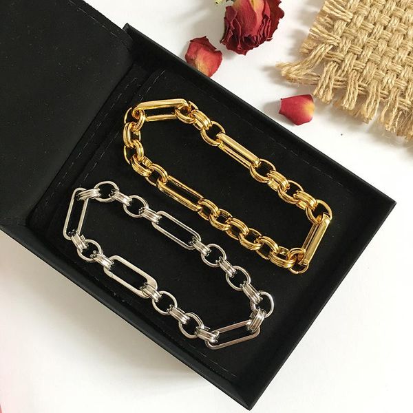 j.hangke colorfast gold plated copper bracelet necklace set for women party fashion chain bracelets choker necklace, Black
j.hangke colorfast gold plated copper bracelet necklace set for women party fashion chain bracelets choker necklace, Black