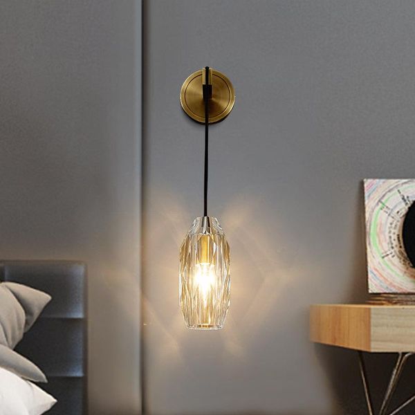 postmodern living room tv background wall lamp light luxury crystal simple aisle bedroom bedside copper lamp
postmodern living room tv background wall lamp light luxury crystal simple aisle bedroom bedside copper lamp