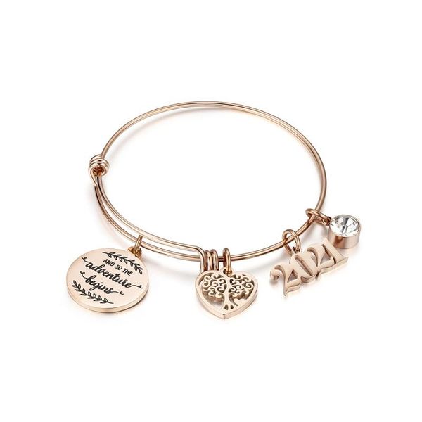 charm bracelets y1ue 2021 graduation gifts stainless steel college high school inspirational pendant bracelet adjustable bangle jewelry, Golden;silver
charm bracelets y1ue 2021 graduation gifts stainless steel college high school inspirational pendant bracelet adjustable bangle jewelry, Golden;silver
