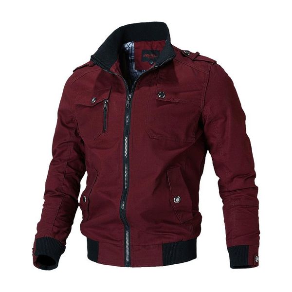 men's jackets stand-up collar washed jacket cotton military uniform 2021 khaki outdoor casual fit european and american trend, Black;brown
men's jackets stand-up collar washed jacket cotton military uniform 2021 khaki outdoor casual fit european and american trend, Black;brown