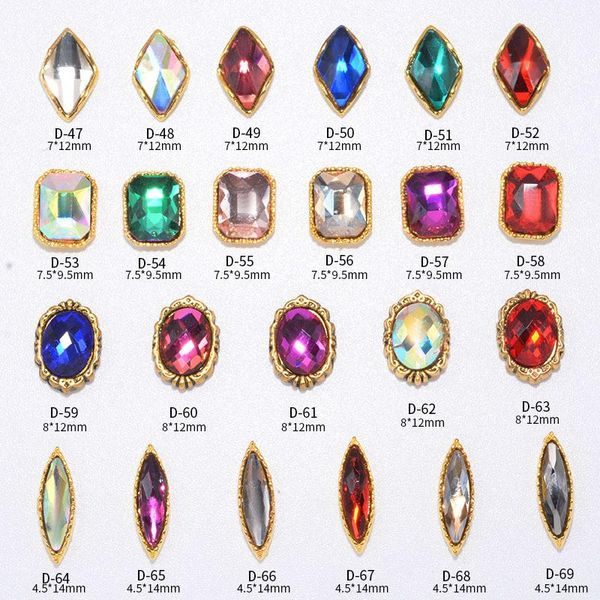 nail art decorations 10pcs ab multishapes 3d gems alloy gold flatback charms for shiny strass pendant manicure jewelry, Silver;gold
nail art decorations 10pcs ab multishapes 3d gems alloy gold flatback charms for shiny strass pendant manicure jewelry, Silver;gold