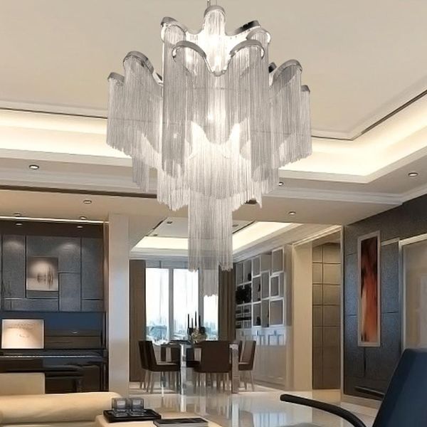 pendant lamps nordic led luxury lights e14 bulbs silver tassel chain large lamp home decoration hanging indoor lighting
pendant lamps nordic led luxury lights e14 bulbs silver tassel chain large lamp home decoration hanging indoor lighting