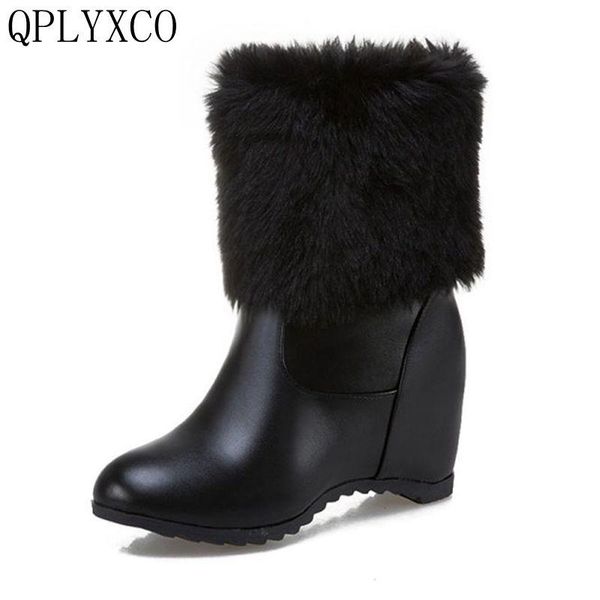 boots qplyxco plus fashion russia ankle warm fur winter shoes women snow round toe height increasing short h12, Black
boots qplyxco plus fashion russia ankle warm fur winter shoes women snow round toe height increasing short h12, Black