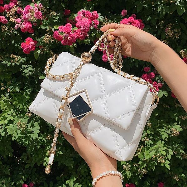 evening bags lattice square crossbody bag 2021 summer high-quality pu leather women's designer handbag chain shoulder messenger
evening bags lattice square crossbody bag 2021 summer high-quality pu leather women's designer handbag chain shoulder messenger