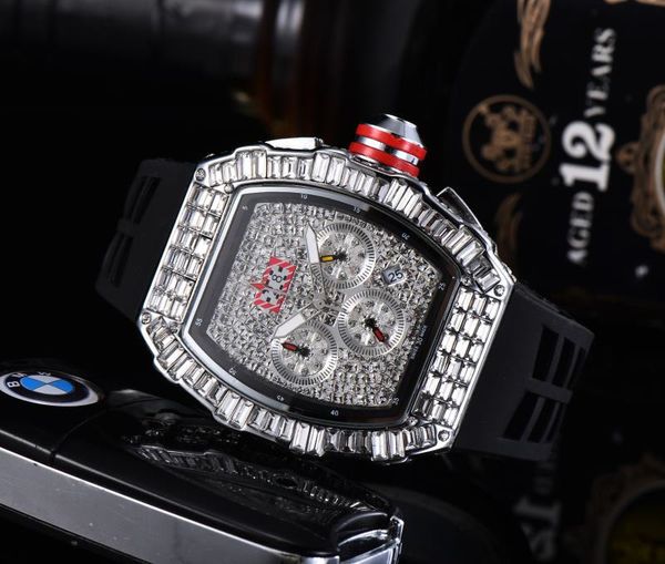 2021 mens fashion sport watch classic style watches all dial work chronograph function with rubber strap diamond bezel iced watches, Slivery;brown
2021 mens fashion sport watch classic style watches all dial work chronograph function with rubber strap diamond bezel iced watches, Slivery;brown