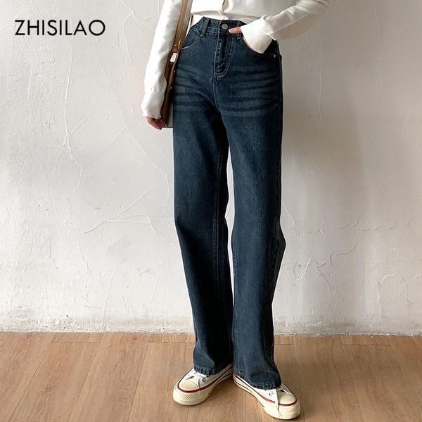 women's jeans zhisilao fashion straight wide leg women retro casual high waist denim pants plus size mom 2021 streetwear, Blue
women's jeans zhisilao fashion straight wide leg women retro casual high waist denim pants plus size mom 2021 streetwear, Blue