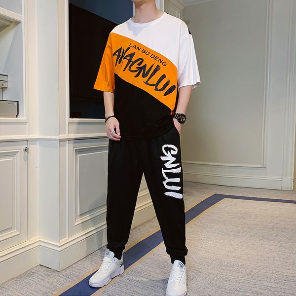 men's tracksuits conjunto de agasalho masculino primavera verão sporting terno manga curta t camisa + calça duas peças hip hop high str, Gray
men's tracksuits conjunto de agasalho masculino primavera verão sporting terno manga curta t camisa + calça duas peças hip hop high str, Gray