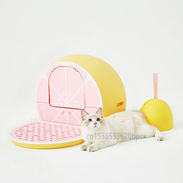 fully enclosed fruit type cat toilet large anti splashing cat litter basin supplies drawer type cats litter box pet supplies
fully enclosed fruit type cat toilet large anti splashing cat litter basin supplies drawer type cats litter box pet supplies