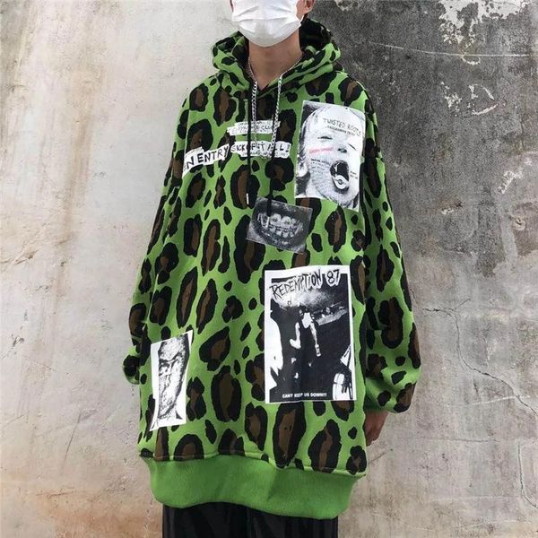 men's hoodies & sweatshirts high street men hip hop casual streetwear man loose pullover harajuku leopard printed hoodie male, Black
men's hoodies & sweatshirts high street men hip hop casual streetwear man loose pullover harajuku leopard printed hoodie male, Black