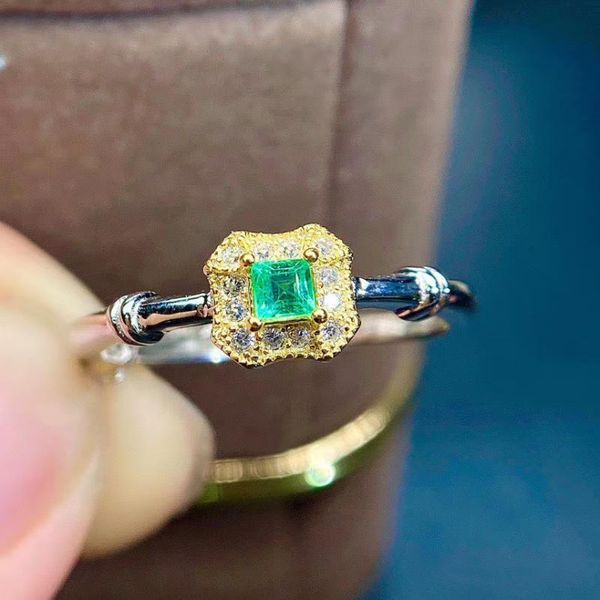 cluster rings meibapj 3mm small square natural emerald gemstone ring for women real 925 sterling silver charm fine wedding jewelry, Golden;silver
cluster rings meibapj 3mm small square natural emerald gemstone ring for women real 925 sterling silver charm fine wedding jewelry, Golden;silver