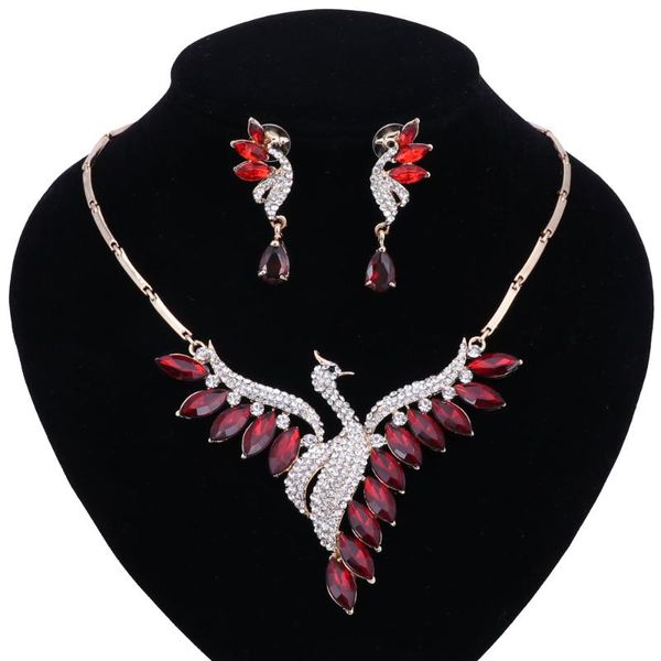 earrings & necklace ouhe luxury woman cubic zircon glittering phoenix crystal statement pendant necklaces earring wedding party jewelry set, Silver
earrings & necklace ouhe luxury woman cubic zircon glittering phoenix crystal statement pendant necklaces earring wedding party jewelry set, Silver