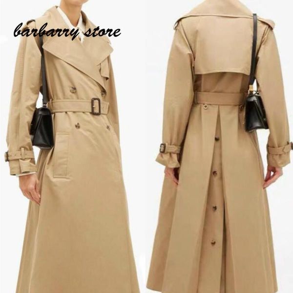 women's trench coats luxury metal button printing fashion temperament lapel versatile double breasted slim long sleeve windbreaker coat, Tan;black
women's trench coats luxury metal button printing fashion temperament lapel versatile double breasted slim long sleeve windbreaker coat, Tan;black