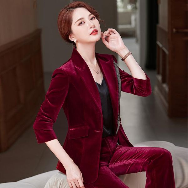 women's two piece pants fabric autumn winter formal uniform designs pantsuits with and jakets coat professional ol style blazer, White
women's two piece pants fabric autumn winter formal uniform designs pantsuits with and jakets coat professional ol style blazer, White