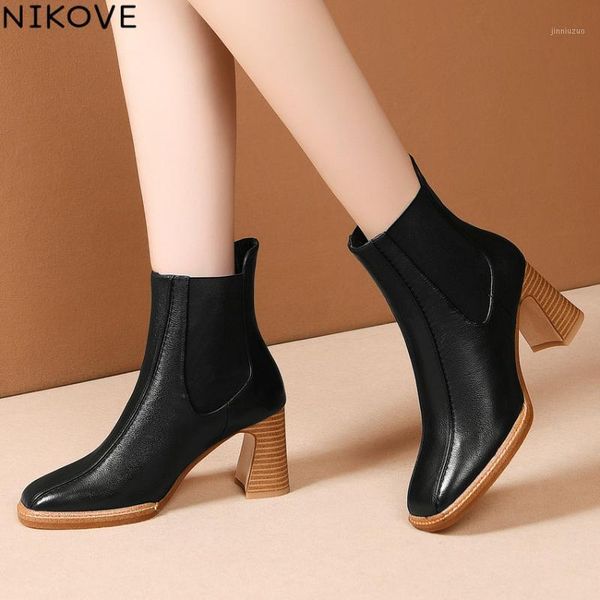 boots nikove 2021 cow leather slip on women ankle autumn all match short square high heel ladies shoes size 34-411, Black
boots nikove 2021 cow leather slip on women ankle autumn all match short square high heel ladies shoes size 34-411, Black