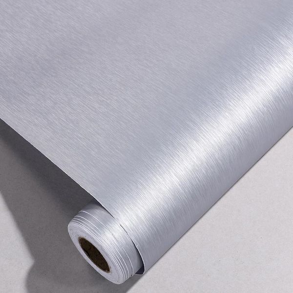 window stickers waterproof silver brush shiny wall decorative metal self adhesive refrigerator wallpaper film for home decoration
window stickers waterproof silver brush shiny wall decorative metal self adhesive refrigerator wallpaper film for home decoration
