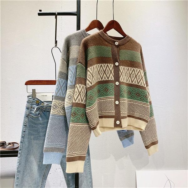 women's knits & tees 2021 autumn women o-neck sweater fashion long sleeve striped knitted female casual office laly cardigans, White
women's knits & tees 2021 autumn women o-neck sweater fashion long sleeve striped knitted female casual office laly cardigans, White