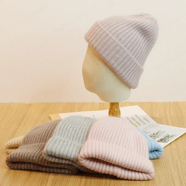 women winter stripehat fashion solid color real rabbit fur beanies knit bonnet acrylic autumn warm skullies cap, Blue;gray
women winter stripehat fashion solid color real rabbit fur beanies knit bonnet acrylic autumn warm skullies cap, Blue;gray