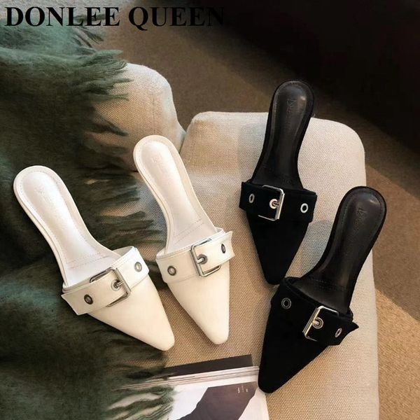 fashion brand mules slippers women med heel pointed toe sandal spring slip on slides flip flops outdoor slipper zapatos de mujer, Black
fashion brand mules slippers women med heel pointed toe sandal spring slip on slides flip flops outdoor slipper zapatos de mujer, Black