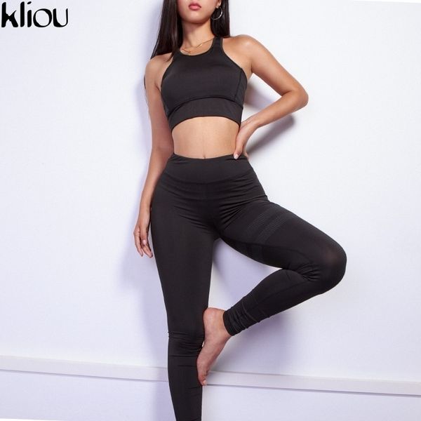 kliou women fitness two piece set women set sporting bra sporting long workout pants high-quality workout suits 210316, White
kliou women fitness two piece set women set sporting bra sporting long workout pants high-quality workout suits 210316, White