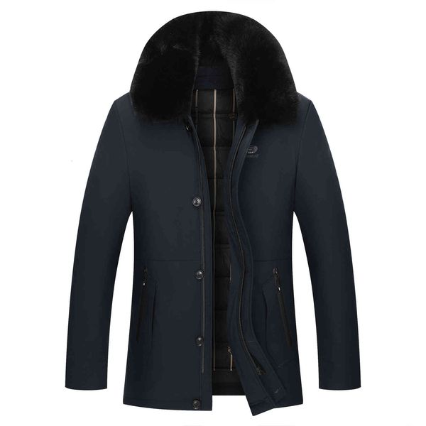winter men's down jacket luxury fur collar thick removable liner middle age men casual warm coats mens clothes, Black
winter men's down jacket luxury fur collar thick removable liner middle age men casual warm coats mens clothes, Black