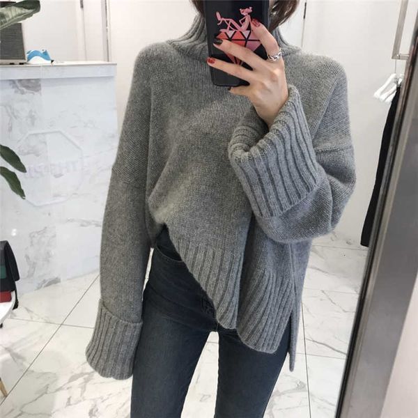 women's sweaters turtleneck autumn winter sweater plus size women long sleeve korean side slit pullovers oversized pull hiver femm, White;black
women's sweaters turtleneck autumn winter sweater plus size women long sleeve korean side slit pullovers oversized pull hiver femm, White;black
