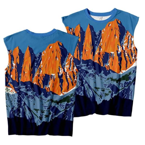 men' tank nature and mountains printed bodybuilding fitness singlets waistcoat gyms quick-drying breathable sportswear vest oversize, White;black
men' tank nature and mountains printed bodybuilding fitness singlets waistcoat gyms quick-drying breathable sportswear vest oversize, White;black